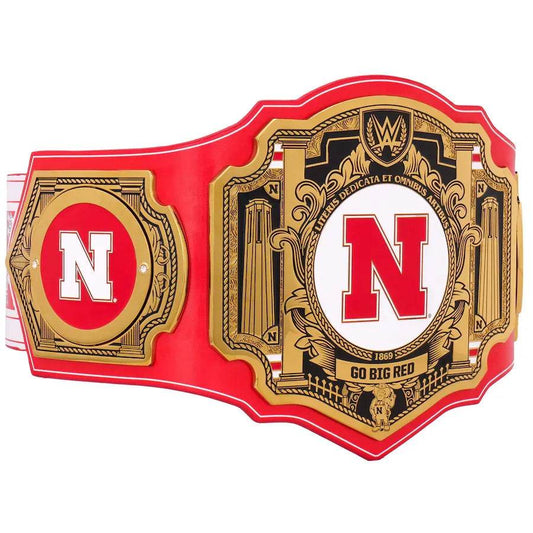 WWE Nebraska Huskers College Legacy Championship Title Belt