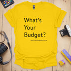 T-Shirt With Photographer Budget Humor